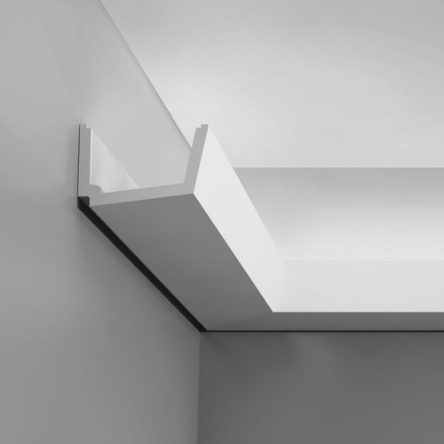 Modanatura in poliuretano - CORNICE C357 STRAIGHT - BIANCHI LECCO SRL - quadrata / indoor / per illuminazione indiretta
