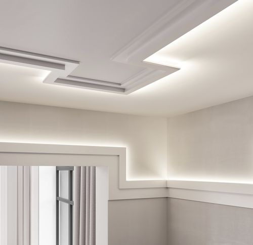 Cornicione a muro - CORNICE C395 STEPS - BIANCHI LECCO SRL - in poliuretano / prefabbricato / indoor