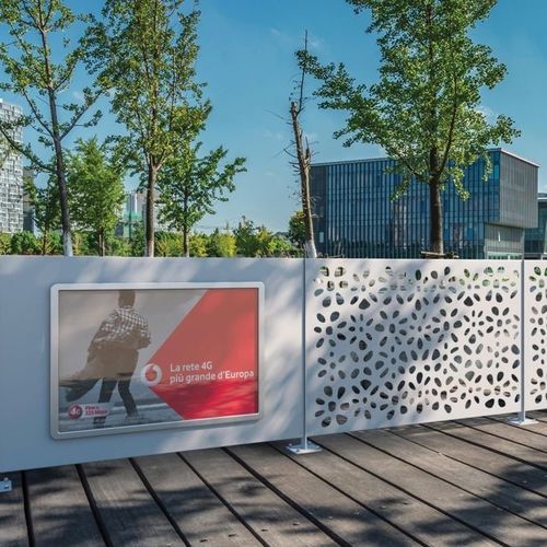 Pannello decorativo in acciaio galvanizzato - DECORO - CITY DESIGN - per esterni / termolaccato / aspetto metallo