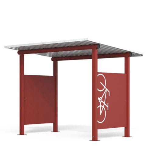 Pensilina per biciclette di lunga durata - RADZOLL 3M - CITY DESIGN - a tenuta stagna / in acciaio galvanizzato / multiposto