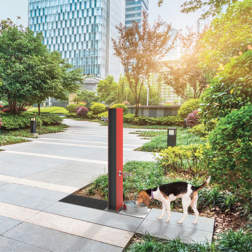 Fontanella per cani - FONTIS DOG  - CITY DESIGN - da esterno / in acciaio inossidabile / in acciaio galvanizzato