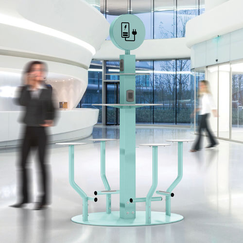 Stazione di ricarica USB - RECHARGE - CITY DESIGN - in acciaio galvanizzato / sicura / urbana