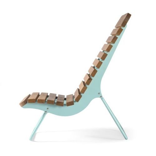Chaise longue contemporanea - BOJON A - CITY DESIGN - in pino / in legno di latifoglie / in acciaio