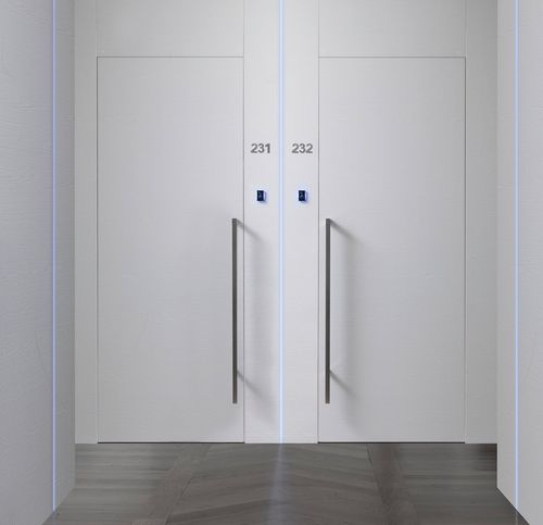 Porta da interno - PLANA - COCIF SOCIETA' COOPERATIVA - in legno / battente / senza vetri