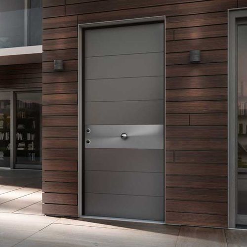 Porta d'ingresso - METALLUM : INCISO 01 | 02 - COCIF SOCIETA' COOPERATIVA - in legno / in alluminio / battente