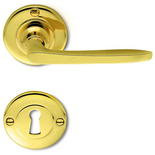 Maniglia per porta - FIRENZE - COLOMBO DESIGN - in ottone / in bronzo / classica