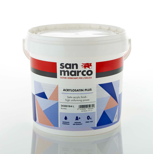 Pittura di finitura - ACRYLOSATIN PLUS - San Marco - indoor / per muri / per soffitto
