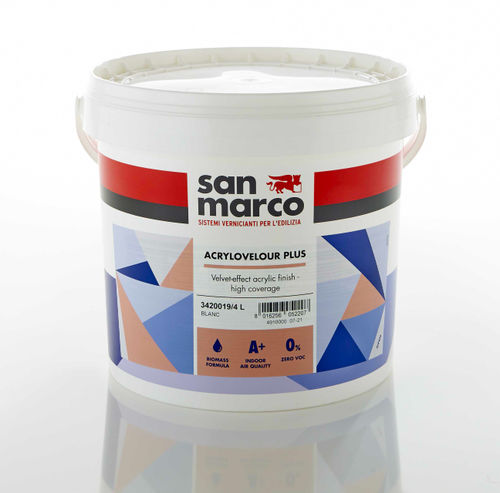 Pittura di finitura - ACRYLOVELOUR PLUS - San Marco - indoor / per muri / per soffitto