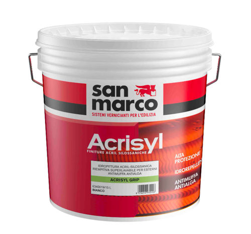 Intonaco deumidificante - ACRISYL GRIP - San Marco - per esterni / residenziale / per muro