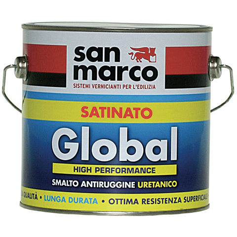 Pittura di protezione - GLOBAL SATINATO - San Marco - anticorrosione / da esterno / per interni
