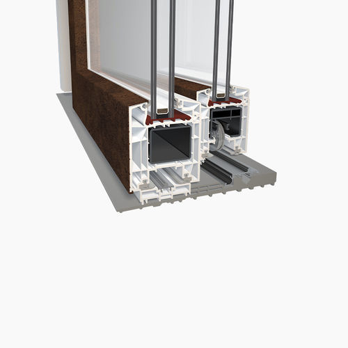 Profilato per porte in vetro - DQG HST 85 ALU - DIQUIGIOVANNI - in alluminio / in acciaio galvanizzato / di sicurezza