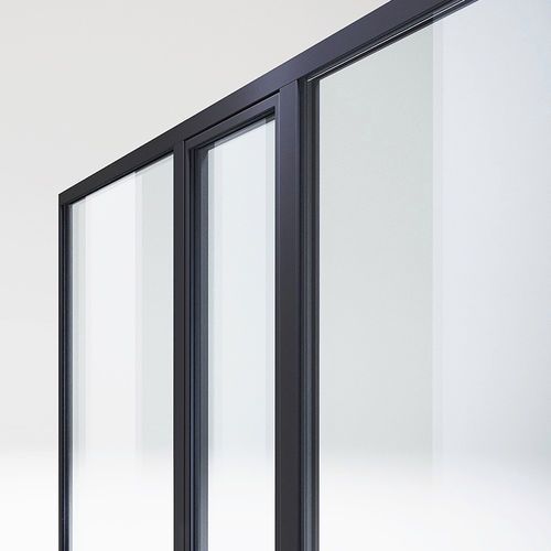 Profilato per porte in vetro - DQG 76 AVENIR LINE - DIQUIGIOVANNI - in acciaio galvanizzato / di sicurezza / termoisolante