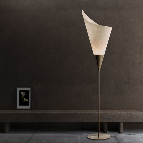 Lampada da terra - CALLA - PALLUCCO - in metallo / contemporanea / con cavo