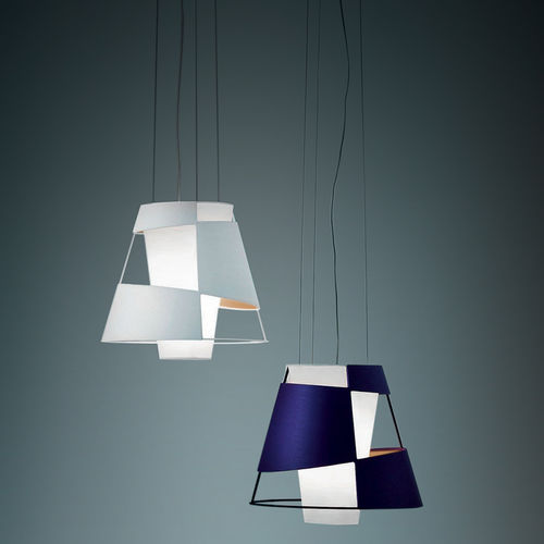 Lampada a sospensione - CRINOLINA - PALLUCCO - in metallo / in cotone / in PVC