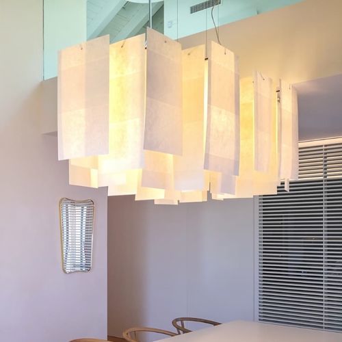 Lampada a sospensione - ALEXANDRA - PALLUCCO - in metallo / in fibra di vetro / contemporanea