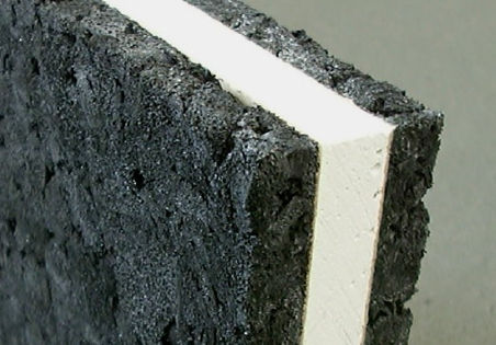 Pannello sandwich per muro - ECO-C1 DOUBLE﻿ - ECOPOLIMER - rivestimento in gomma / anima in cartongesso