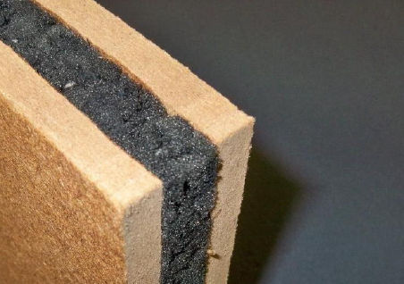 Pannello sandwich per muro - ECO-WOOD - ECOPOLIMER - rivestimento in fibre di legno / anima in gomma