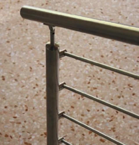 Ringhiera in alluminio - ZAMAK - EURO-FER - a sbarre / da interno / per scala