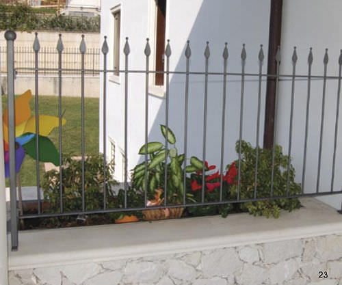 Recinzione a sbarre - PISA - EURO-FER - da giardino / in acciaio / classica