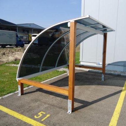 Pensilina per biciclette per spazi pubblici - LEGNO  - EUROPRODOTTI MARINO BERNASCONI - per zone urbane