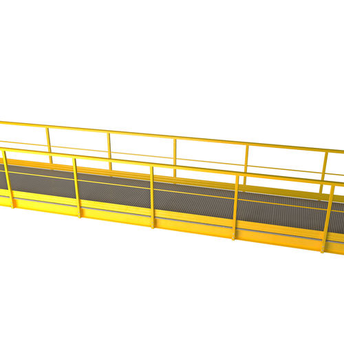 Passerella in acciaio - P-TREX S - FIBRE NET GROUP - a travi