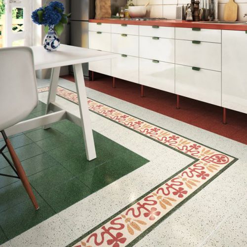 Piastrella in cemento encausto opaca - ZISA - FOGAZZA PAVIMENTI - levigata / anticato / da interno