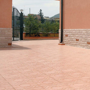 Piastrella in cemento encausto a rilievo - OTTAGONO - FOGAZZA PAVIMENTI - anticato / da esterno / da pavimento