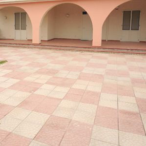 Piastrella in cemento encausto da esterno - PAVÈ - FOGAZZA PAVIMENTI - da pavimento / quadrata