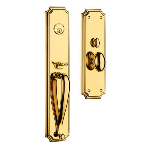 Pomello per porta contemporaneo - PRINCE OF WALES - FRASCIO - in ottone