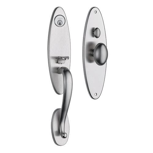 Pomello per porta contemporaneo - DIVA - FRASCIO - in ottone