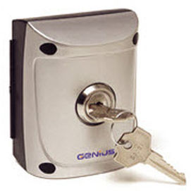Interruttore per sistema domotico - QUICK 1 - GENIUS - a chiave / non incassato / in metallo