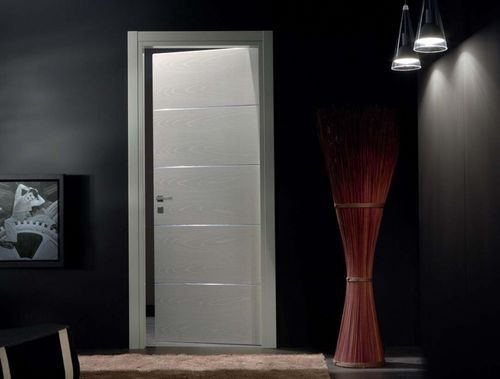 Porta da interno - BOSTON 4 - GHIZZI & BENATTI - in legno / battente / senza vetri