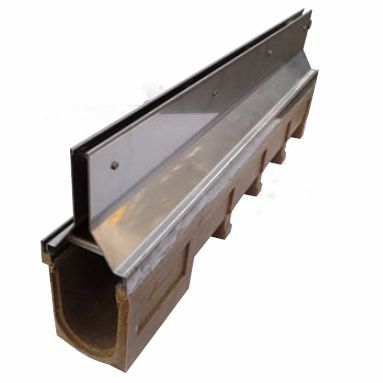 Canaletta a fessura centrale - THIN COVERS - CENTRAL SLOT - GRIDIRON S.P.A. - Unipersonale - polimerica / in calcestruzzo vibrocompresso / per spazio pubblico