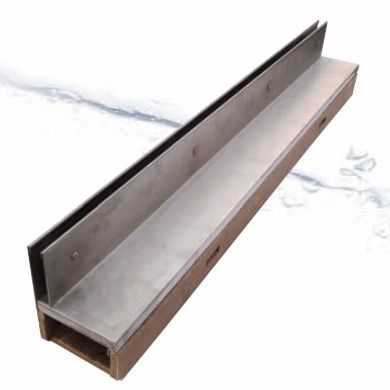 Canaletta a fessura laterale - THIN COVERS - SIDE SLOT - GRIDIRON S.P.A. - Unipersonale - polimerica / in calcestruzzo vibrocompresso / per spazio pubblico
