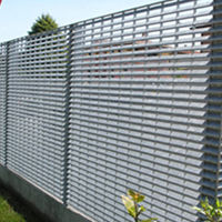 Recinzione a sbarre - SUNSCREEN - GRIDIRON S.P.A. - Unipersonale - industriale / in metallo / paravista