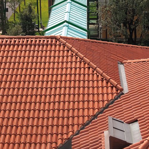 Tegola coppo - DOPPIA STELLA ALPINA - INDUSTRIE COTTO POSSAGNO - in terracotta
