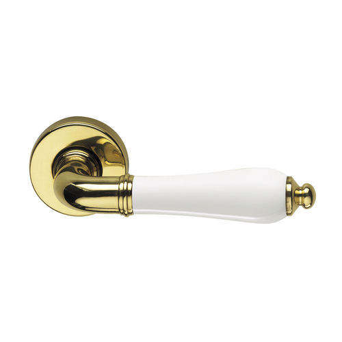 Maniglia per porta - DANIELA PORCELLANA - MARTINELLI - in ottone / in porcellana / classica