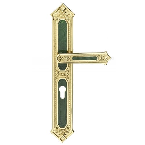 Maniglia per porta - Malachite Jewels - PASINI METALS PRODUCTIONS S.R.L. - in ottone / classica / per uso residenziale