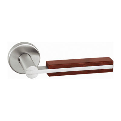 Maniglia per porta - YOD.001.00T8 - PBA - in acciaio inossidabile / in legno / contemporanea