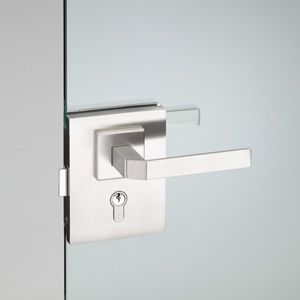 Maniglia per porta a vetri - HGU_0IT_152 - PBA - in metallo / contemporanea / con serratura integrata