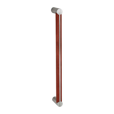 Maniglia a tirante per porta - YOD.301.0020 - PBA - in acciaio inossidabile / in legno / contemporanea