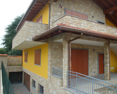 Lastra di paramento in pietra - QUADRA BEIGE - RASTONE - per esterni