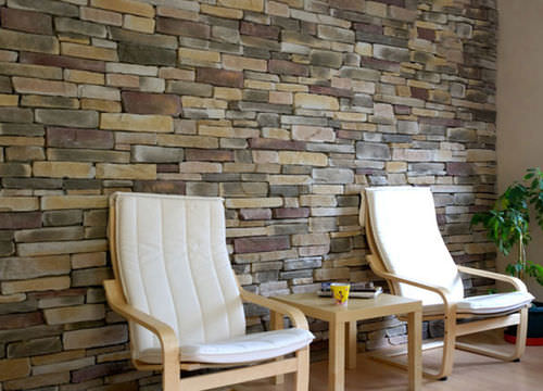Lastra di paramento in pietra naturale - SIERRA MULTICOLOR - RASTONE - indoor