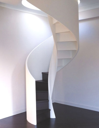 Scala elicoidale - ELI LE 07 - RIZZI - con gradini in legno / con struttura in legno / contemporanea