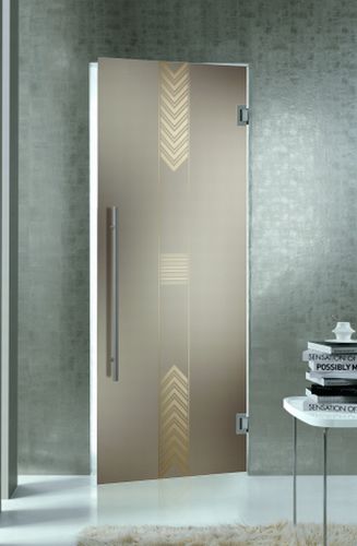 Porta da interno - DINAMICA - CRISTAL PORTE D'ARREDO - in vetro / battente / vetrata