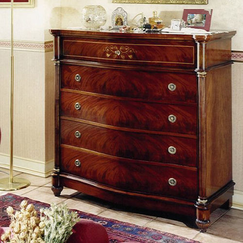 Cassettone classico - 880XBIS - SALCA ASIAGO - in mogano / rettangolare / 5 cassetti