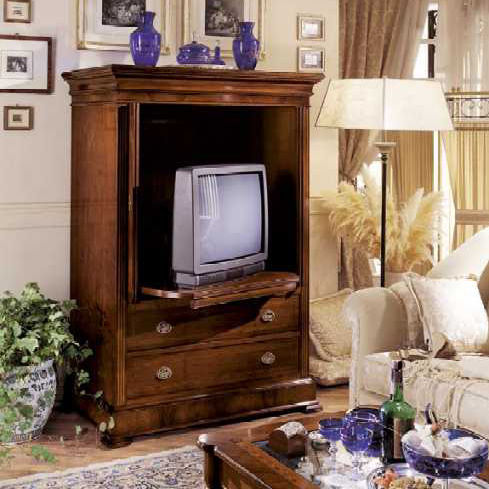 Mobile porta TV classico - 190X APERT - SALCA ASIAGO - con cassetti / in noce