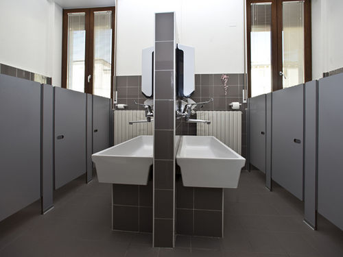 Cabina per bagni pubblici in acciaio - GK 1-F - GES GROUP - per toilette / per scuola materna / per edifici pubblici