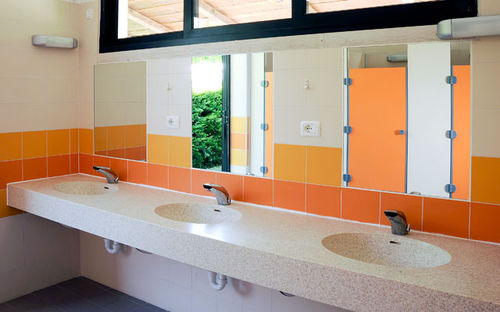 Piano lavabo in Corian® - TOP CO - GES GROUP - su misura / ad uso professionale