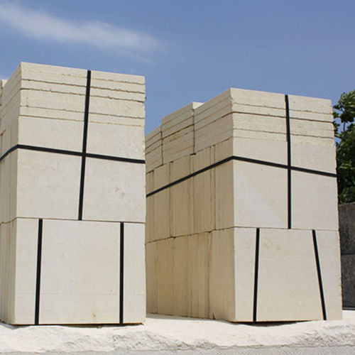 Lastra in pietra per pavimento - BIANCO CAVE - aspetto marmo / beige / bianca